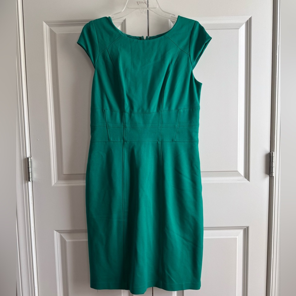 White House Black Market Green Midi Dress